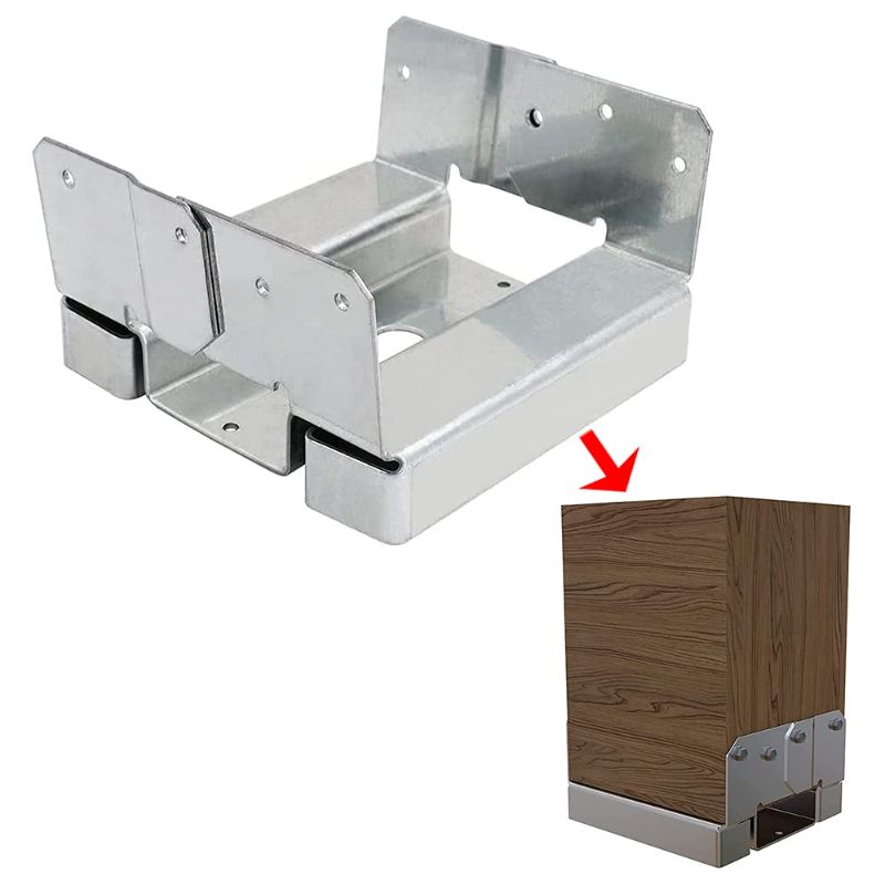 Photo 1 of 10 PCS 6x6 Concrete Deck Post Anchor Base Adjustable Metal Post Bracket Post Base Holder
