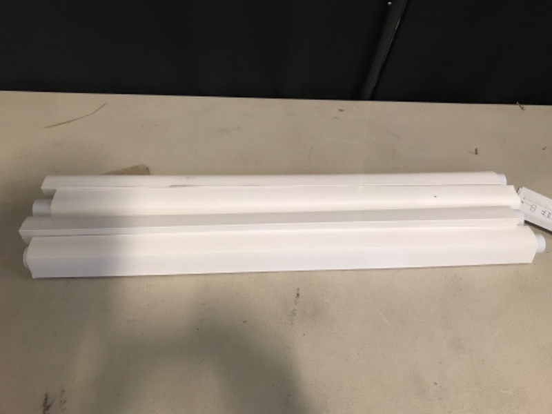Photo 1 of 2FT T8 LED Tube Light,12W(30W Equivalent), 1560LM,Led Replacement F20T10 T20T12 Flourescent Tube,5000K, Dual Ended Power, Clear Cover(4-Pack)