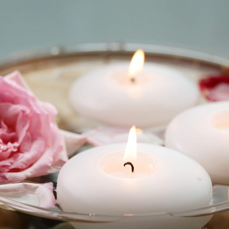 Photo 1 of  White Dripless Wax Burning Candles, for Weddings, Party, Special Occasions and Home Decorations