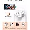 Photo 1 of ?2-Pack? European Travel Plug Adapter, International Power Plug Adapter with 3 Outlets 3 USB Charging Ports(2 USB C), Type C Plug Adapter Travel Essentials to Most Europe Spain Italy France Germany