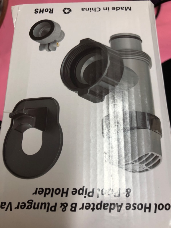 Photo 1 of Above Ground Swimming Pool Hose Adapter with Plunger Valve and Swimming Pool Pipe Holder - Replacement Parts Compatible with Intex Pools & Pump System
