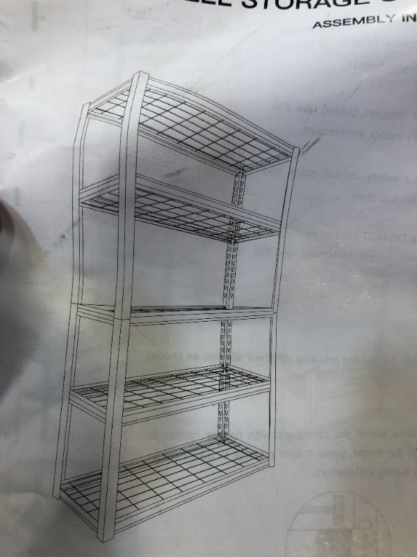 Photo 2 of 5 tier steel storage -black