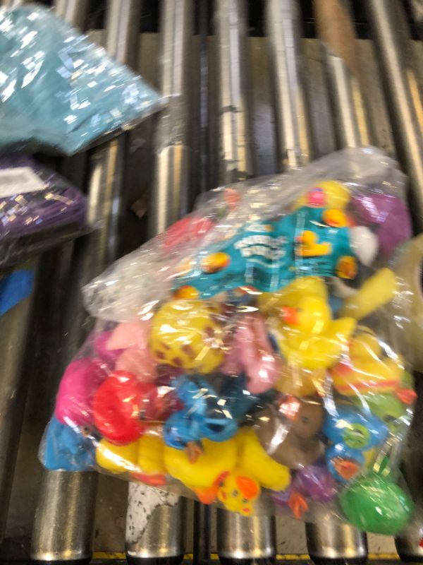 Photo 1 of Kicko 2 inches Assorted Rubber Ducks in Bulk - 50 Pack Ducking Jeeps for Kids - for Sensory Play, Stress Relief, Stocking Stuffers, Classroom Prizes, Pinata Filler, Party Favors - Character Ducks Toys
`