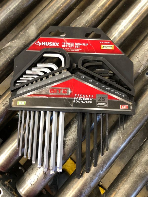 Photo 2 of BITE SAE/Metric Non-Slip Hex Key Set (18-Piece)
