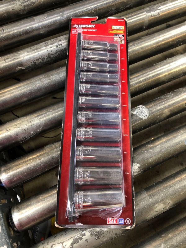 Photo 2 of 1/2 in. Drive SAE Deep Socket Set (11-Piece)