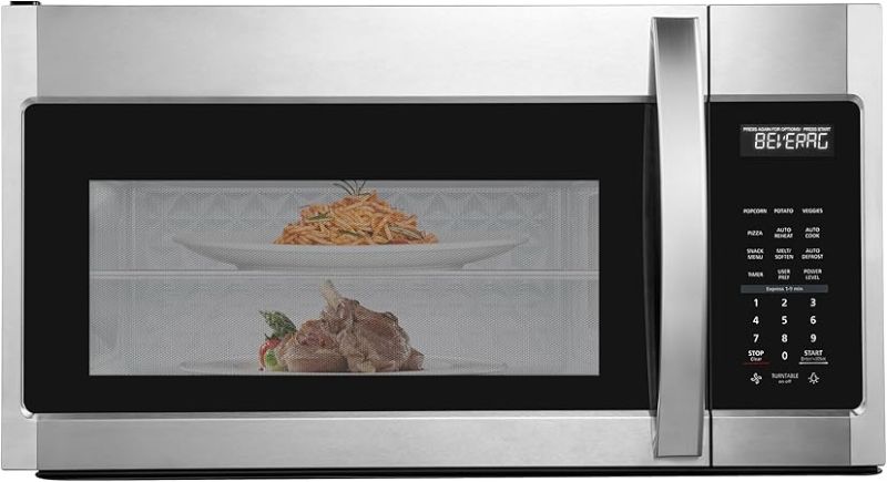 Photo 1 of BLACK+DECKER EM044KB19 Over The Range Microwave Oven with One Touch, 1000 Watts, 400 CFM and Sensor Cooking, OTR 1.9 Cu.ft
