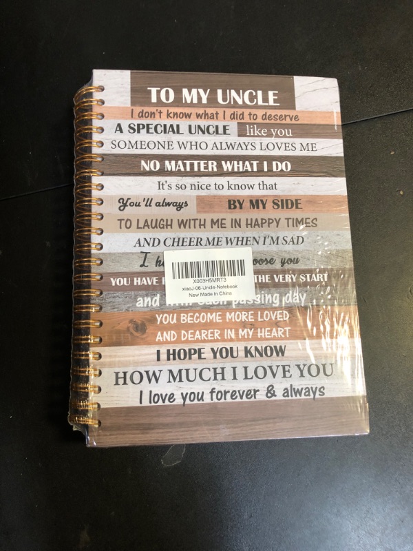 Photo 1 of  Uncle Hardcover Spiral Notebook