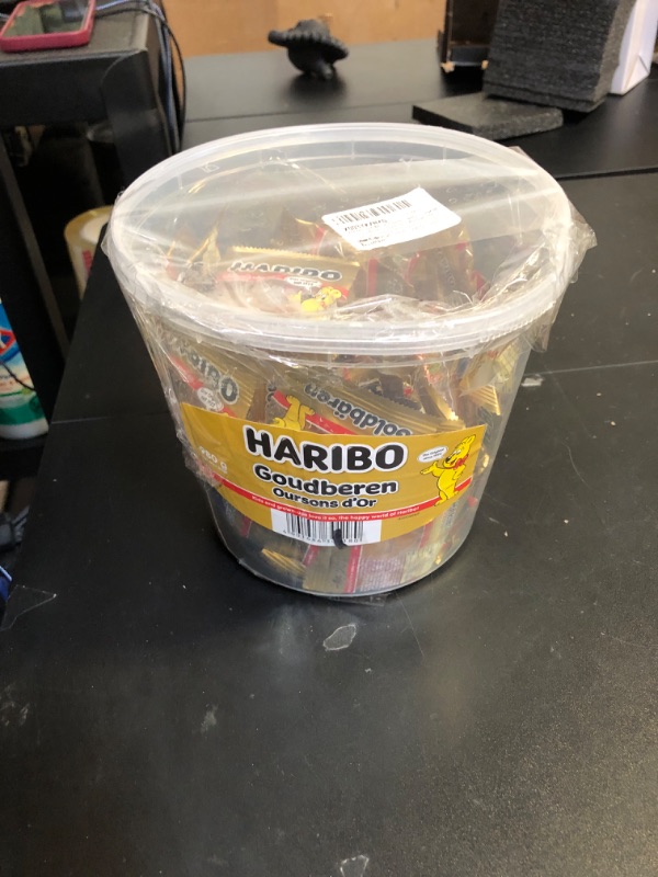 Photo 2 of Bulk Pack Haribo Goldbears Gummy Bears - 100 Mini Bags Individually Wrapped Gummy Candy for Pinata Fillers, School Snacks, Office Treats, and Party Bags - Variety Flavors 10g Packs 