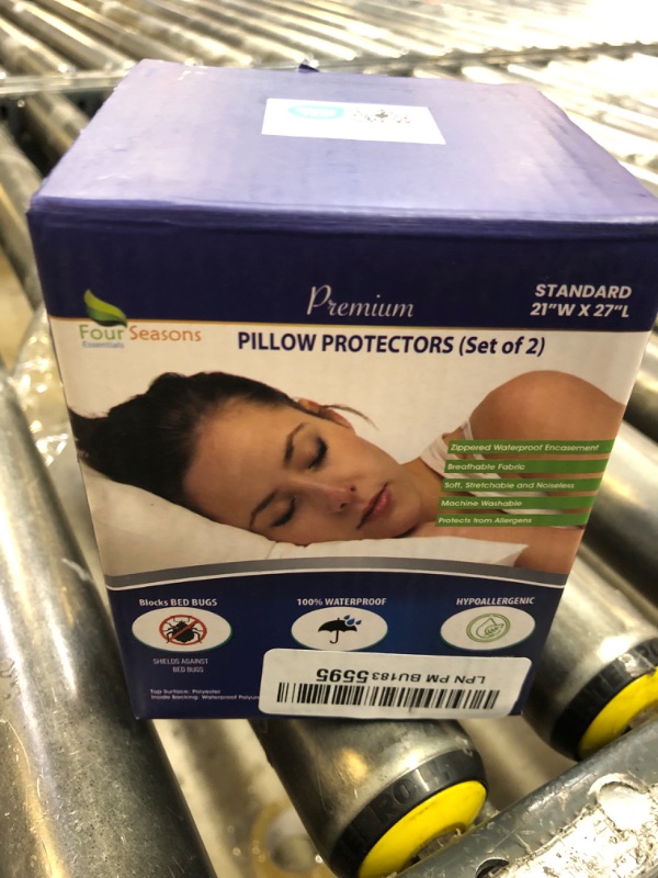 Photo 2 of  premium pillow protector - 2 pcs - size 21Wx27L inches