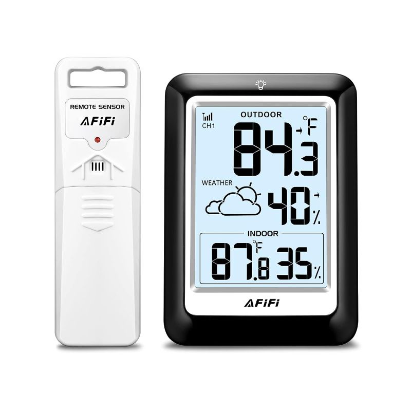 Photo 1 of ? AFIFI ? Wireless Indoor and Outdoor Thermometer and Hygrometer Plus Weather Forecast and reading's Memory
