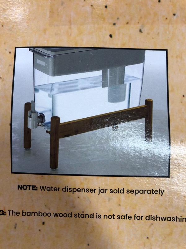 Photo 2 of bambooo water filter stand - bamboo size 14.5x6 -