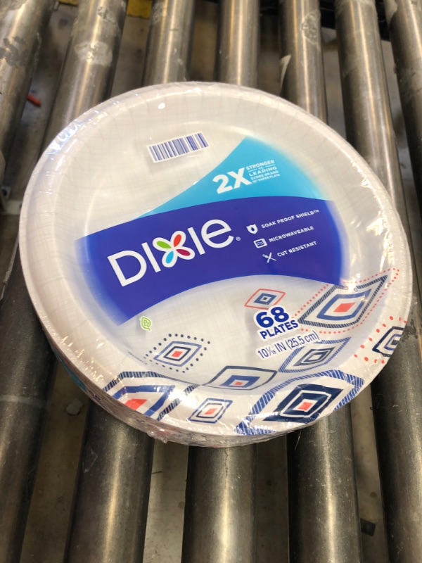 Photo 1 of *NEW*Dixie 10 Inch Paper Plates Dinner Size Printed Disposable