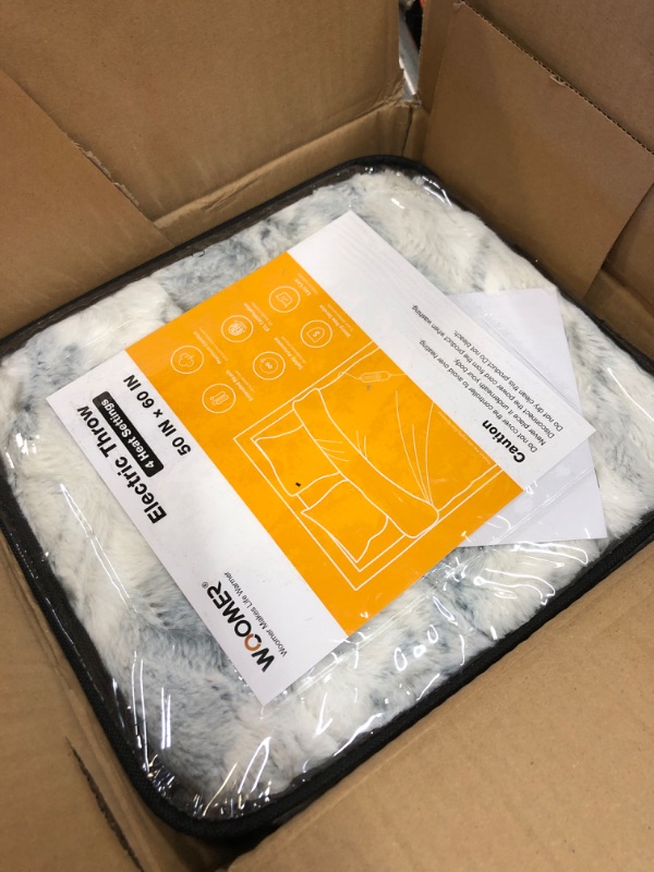 Photo 1 of  WOOMER Electric Heated Throw Blanket(50"x 60")
