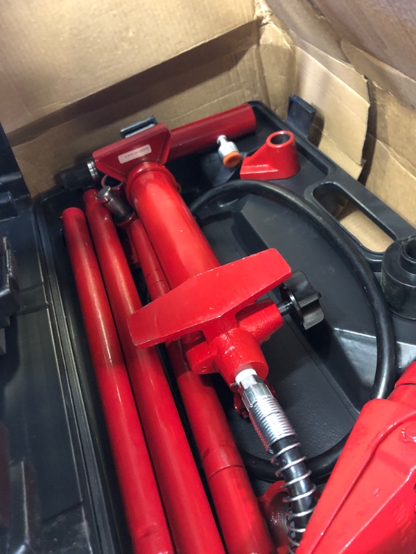 Photo 2 of BIG RED T70401S Torin Portable Hydraulic Ram: Auto Body Frame Repair Kit with Blow Mold Carrying Storage Case