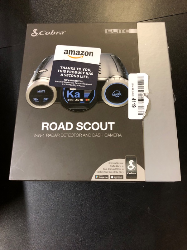 Photo 4 of Cobra Radar Detector and Dash Camera, 2 in 1, Road Scout, Elite