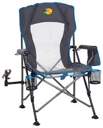 Photo 1 of Bass Pro Shops Lunker Lounger Fishing Chair - Gray/Blue 100059937-2461435
