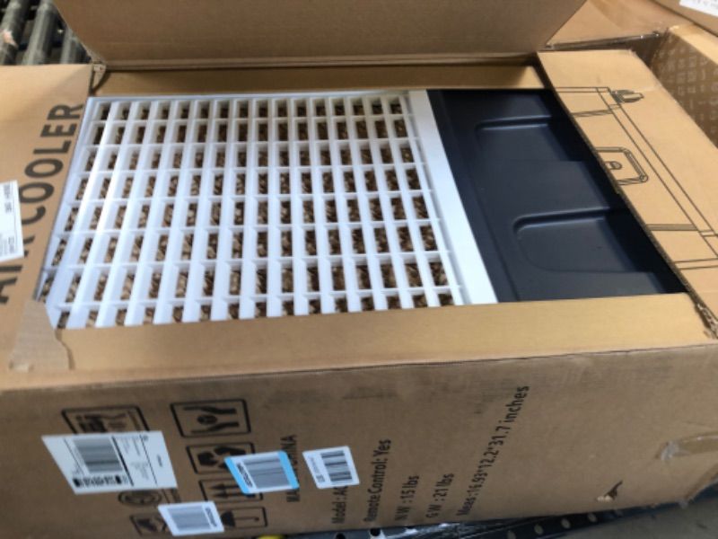 Photo 2 of **SOLD FOR PARTS**
Evaporative Air Cooler, 3500CFM 3-in-1 Swamp Cooler with 7.5Gal Water Tank, 120° Oscillation, 3 Speeds 3 Modes, 4 Ice Packs, 12H Timer, Remote, Portable Air Conditioner for Room, Home & Office