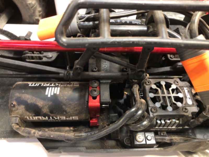 Photo 7 of ARRMA RC Truck 1/8 KRATON 6S V5 4WD BLX Speed Monster RC Truck with Spektrum Firma RTR (Transmitter and Receiver Included, Batteries and Charger Required), Red, ARA8608V5T1 DOES NOT RUN, MIGHT BE ABLE TO BE FIXED