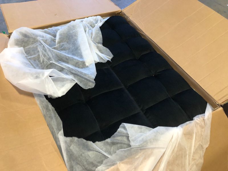 Photo 1 of -MISSING OTHER BOXES FROM SET- Skepphlay 3 in 1 Convertible Sofa Bed, Pull Out Couch with 3 Levels Adjustable Backrest, Loveseat Sleeper with Storage and Pillows, Modern Recliner for Living Room Apartment Office, Full Size, Black