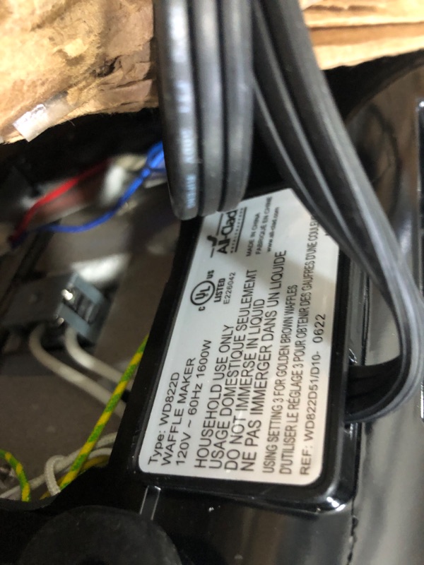 Photo 1 of All-Clad Stainless Steel Waffle Maker 4 Section, Thick Belgium Waffle Makers, Upright Storage 1600 Watts, Nonstick, 6 Browning Levels, Dishwasher Safe