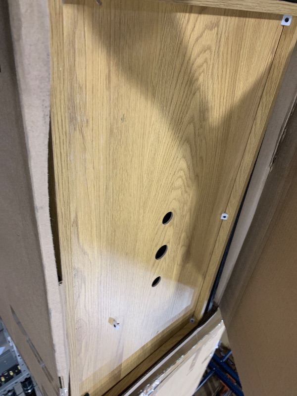 Photo 1 of See Notes** ter Box Enclosure,Modern Cat Litter Box Enclosure Furniture Hidden Litter Box with Cat Scratch Pad, Cat Washroom Cat House End Table, Entryway Bench for Livingroom (Natural)