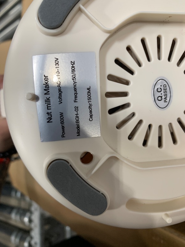 Photo 1 of 45oz Nut Milk Maker,10 in 1 Homemade Plant-Based Milk, Almond Milk, Soy Milk, Oat Milk, Coconut Milk & More,Multifunctional/12 Hours Timer/Auto-clean/Room Temp/Keep Warm/Boil