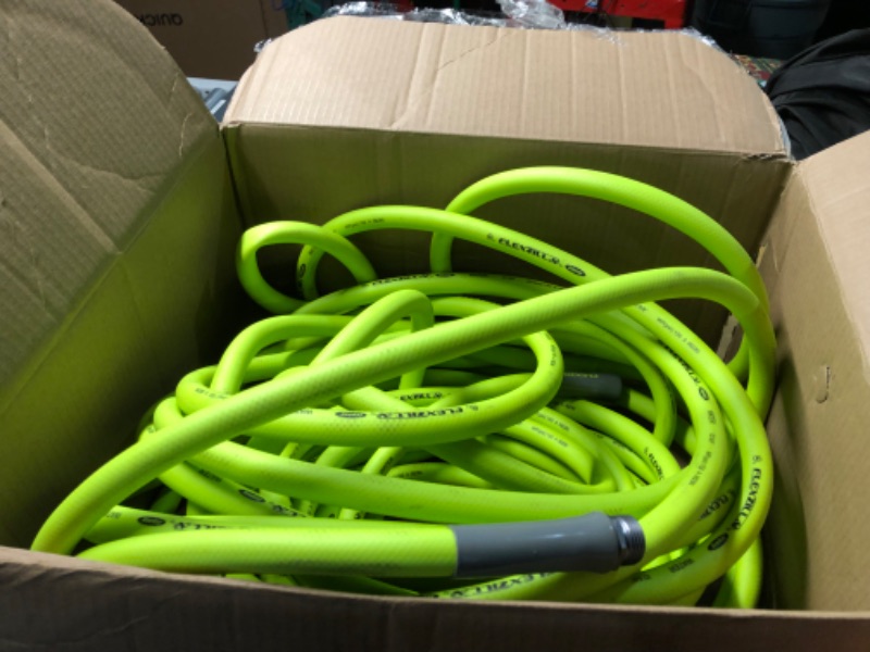 Photo 4 of ***DAMAGED - END BROKEN OFF - SEE PICTURES***
Flexzilla Garden Hose, 5/8 in. x 75 ft, Heavy Duty, Lightweight, Drinking Water Safe - HFZG575YW