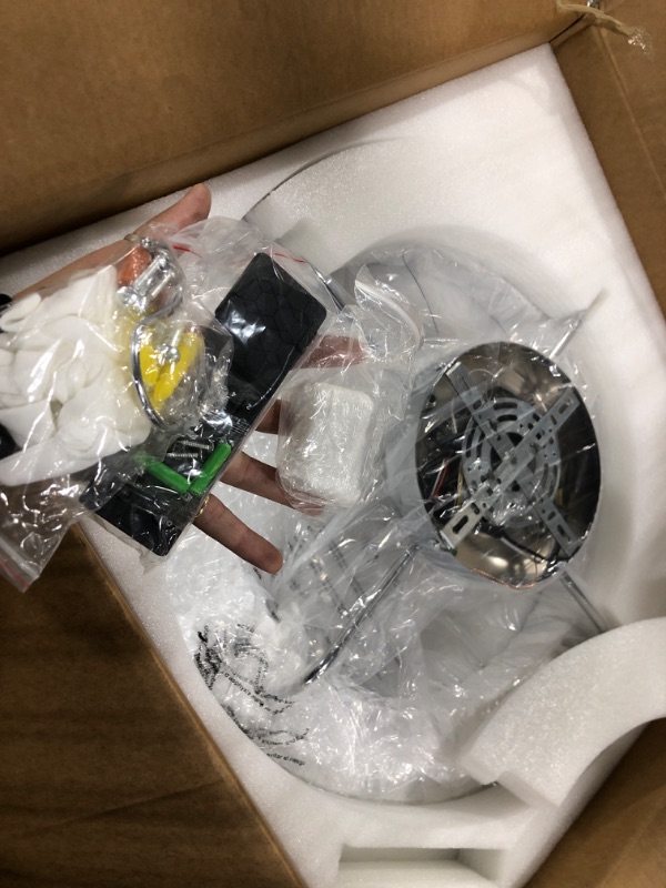 Photo 1 of LUDOMIDE Flush Mount Ceiling Fan with Light, 22" Modern Crystal Chandelier Ceiling Fan with Smart 4-Light Color Change, LED Ceiling Fan Fandelier, Low Profile Ceiling Fan for Bedroom (Silver)