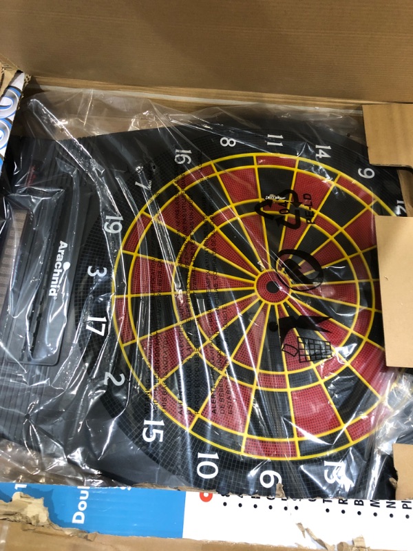 Photo 4 of ***MISSING DARTS AND CHARGER - UNABLE TO TEST - DAMAGED - SEE PICTURES***
Arachnid Cricket Pro 800 Electronic Dartboard with NylonTough Segments for Improved Durability and Playability and Micro-Thin Segment Dividers for Reduced Bounce-Outs