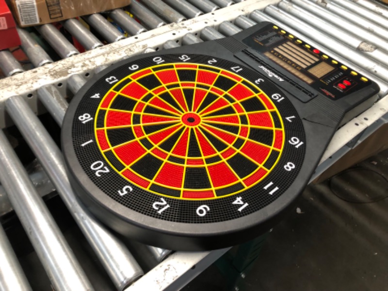 Photo 3 of ***MISSING DARTS AND CHARGER - UNABLE TO TEST - DAMAGED - SEE PICTURES***
Arachnid Cricket Pro 800 Electronic Dartboard with NylonTough Segments for Improved Durability and Playability and Micro-Thin Segment Dividers for Reduced Bounce-Outs