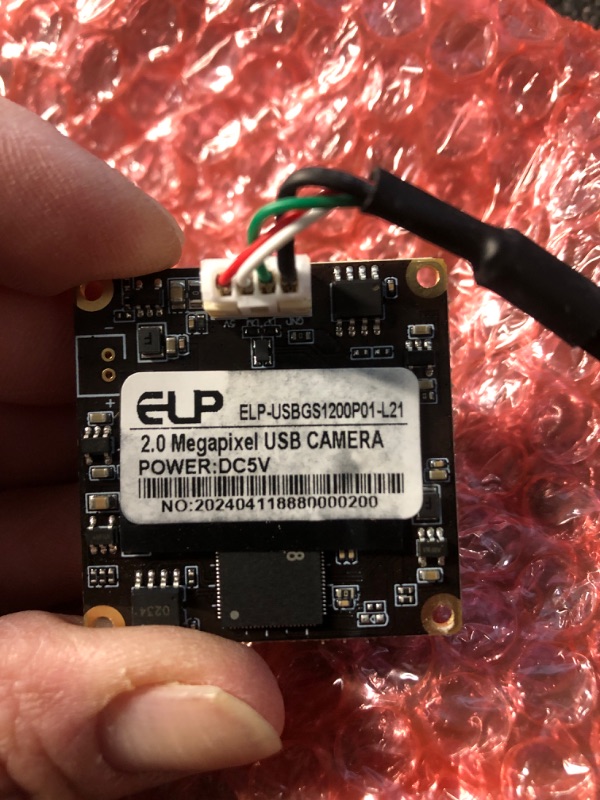 Photo 1 of ELP High Speed Wide Angle Global Shutter USB Camera Module for Computer 1080P Mini UVC USB2.0 Webcam Board with 2.1mm Lens AR0234 High Frame 90fps Web PC Camera Board for Laptop Raspberry Pi