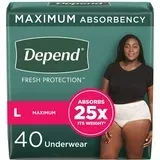 Photo 1 of ***(SIZE SMALL)***
Depend Silhouette Adult Incontinence & Postpartum Bladder Leak Underwear for Women, Maximum Absorbency, Small, Pink, 40 Count, Packaging May Vary SMALL 