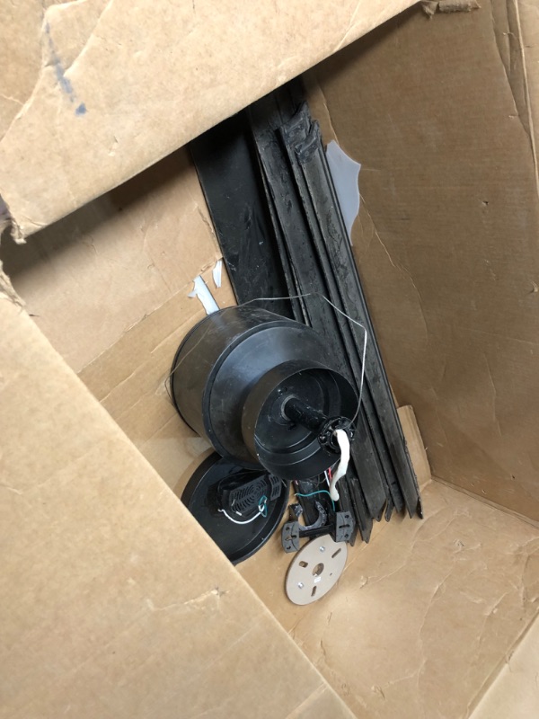 Photo 6 of ***NONREFUNDABLE - MAJOR DAMAGE - MISSING PARTS - SEE COMMENTS***
ZMISHIBO 72 inch Aluminium Blade Ceiling Fans with Lights and Remote, Outdoor Ceiling Fans for Patio Living Room with Quiet DC Motor, 6 Speed Reversible, 3 CCT, Black Industrial Ceiling Fan