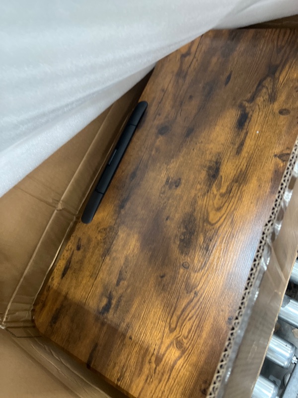 Photo 1 of ***USED - LIKELY MISSING PARTS - UNABLE TO VERIFY FUNCTIONALITY***
JYLH JOYSEEKER Mobile Standing Desk, Height Adjustable Rolling Laptop Desk, 90° Tiltable Overbed Bedside Table, Portable Desk with Wheels, Foldable Laptop Cart for Home Office, Rustic Brow