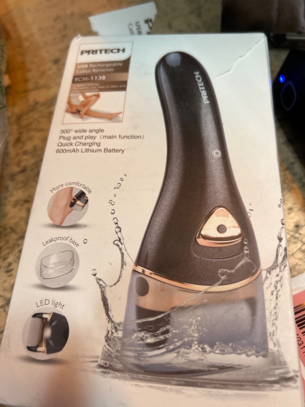 Photo 1 of (POWER TESTED) Electric Feet Callus Removers Rechargeable, Portable Electronic Foot File Pedicure Tools, Electric Callus Remover Kit, Professional Pedi Feet Care for Dead, Hard Cracked Dry Skin Ideal Gift (Black)