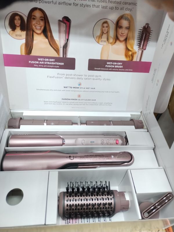 Photo 4 of 
Shark FlexFusion Hair Straightener & Powerful Hair Dryer with Fusion Hair Brush, Ceramic Air Styler with Auto-Wrap Hair Curlers & Concentrator,...