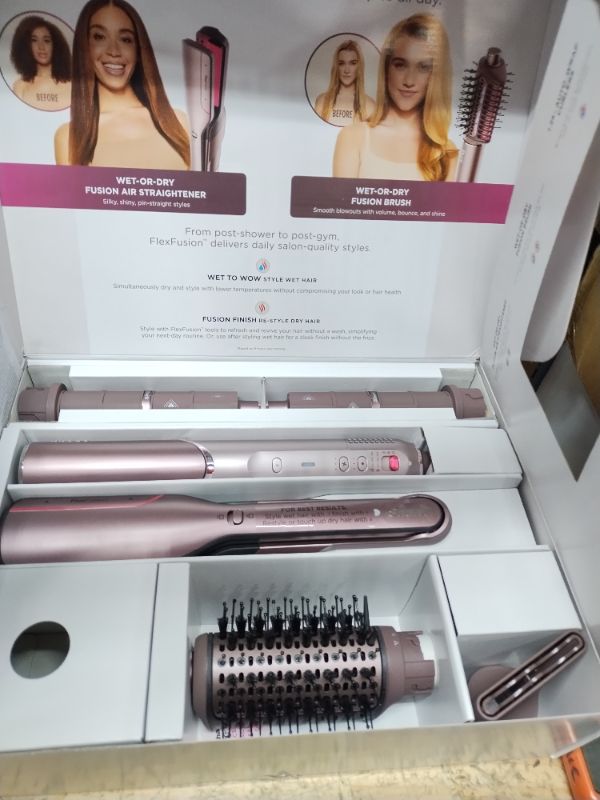 Photo 2 of 
Shark FlexFusion Hair Straightener & Powerful Hair Dryer with Fusion Hair Brush, Ceramic Air Styler with Auto-Wrap Hair Curlers & Concentrator,...