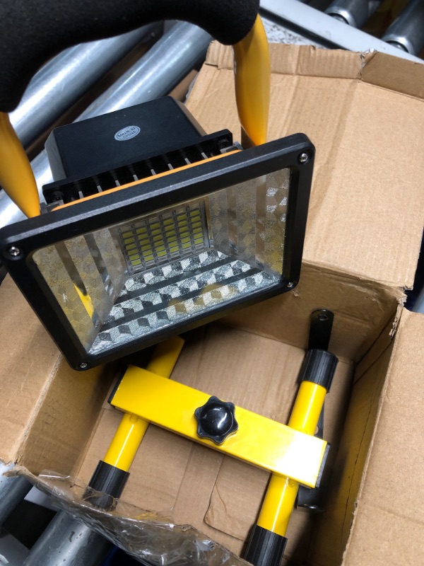 Photo 2 of * MISSING PARTS* LANFU 30W 36LED Work Light with Stand,IP65 Waterproof Flood Light, Brightness Adjustable,Super Bright Portable Cordless Job Site Worklight for Garage Workshop Car Construction Outdoor Lighting Yellow