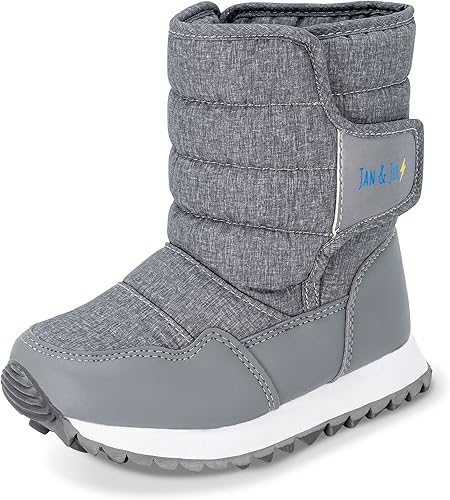 Photo 1 of  Water-Resistant Snow Boots for Toddlers and Kids, SIZE 10, GRAY AND BLACK, LIGHTNING McQueen 