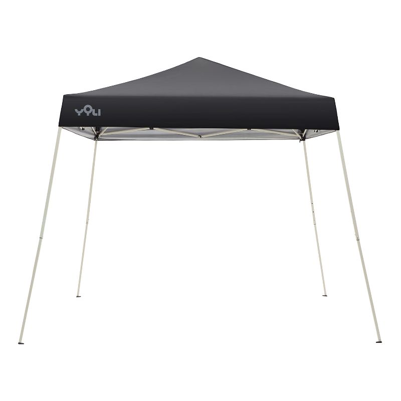 Photo 1 of 10x10 pop up Canopy Tent for Backyard Outdoor Portable Easy with Wheeled Carry Bags,4Ropes and Stakes and 4 sandbags,Black