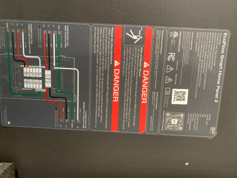 Photo 4 of ** see notes **EF ECOFLOW Smart Home Panel 2, the Center of the Whole-home Backup Solution, Compatible with DELTA Pro Ultra, DELTA Pro 3, Solars and Gas Generators