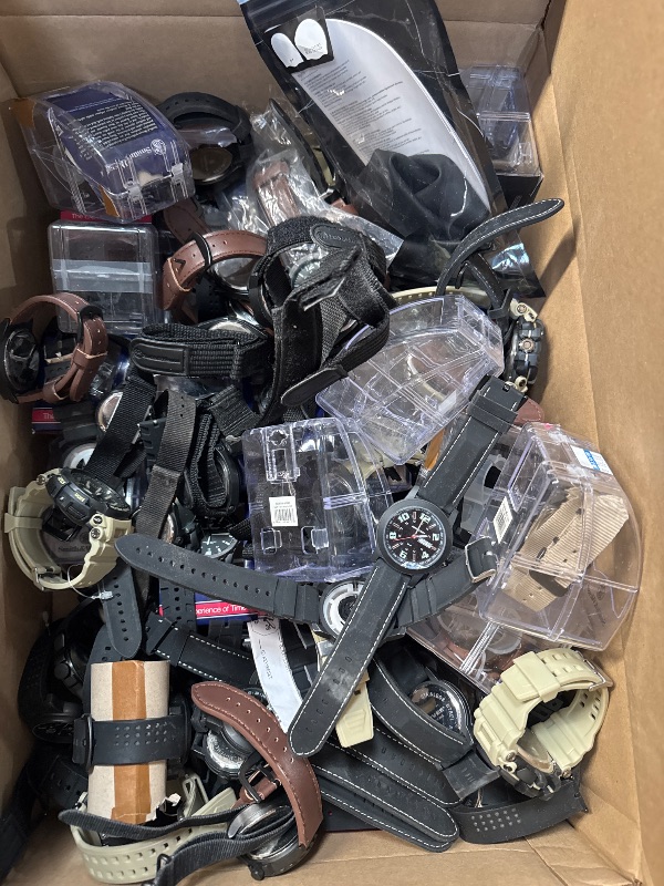 Photo 1 of *NO REFUNDS//SOLD AS IS**BUNDLE OF ASSORTED MISCELLANEOUS ITEMS WATCHES//SWIMMING GOGGLES AND MORE 
MAY BE DAMAGE ITEMS OR MISSING PARTS** 