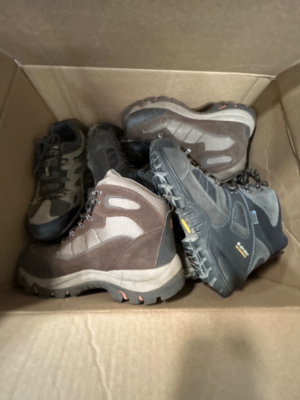 Photo 1 of .....SOLD AS IS -NON-REFUNDABLE....BULK HIKING BOOTS VARIES IN SIZES .....SOLD AS IS -NON-REFUNDABLE....