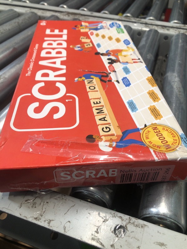 Photo 1 of ***FACTORY SEALED***Hasbro Scrabble Board Game, Classic Word Game for Kids Ages 8 and Up, Fun Family Game for 2-4 Players, The Classic Crossword Game, Multicolored, F4204