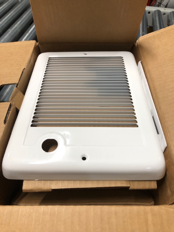 Photo 1 of 120-volt 1,500-watt Com-Pak In-wall Fan-forced Electric Heater in White with Thermostat