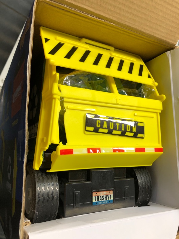 Photo 2 of ***9PARTS ONLY/ DAMAGED/ NO RETURNS OR REFUNDS) ***
JOYIN Large Friction Powered Garbage Truck Toy Set, Includes Dumpster, Trash Bins, and Learning Cards for Kids