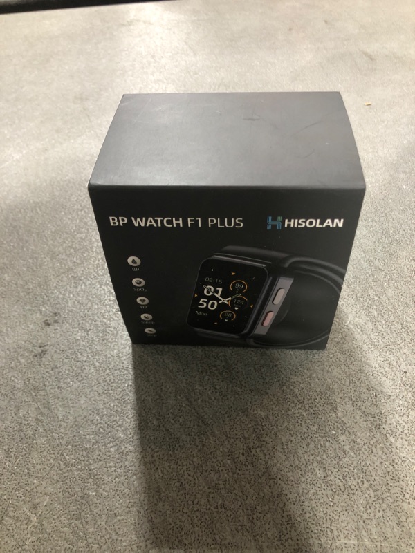 Photo 1 of HISOLAN Smart Blood Pressure Monitor Watch with Inflatable Cuff- Accurate Health Tracking, Wrist BP Monitor, Blood Oxygen Monitoring and Heart Rate, Long Battery Life, Compatible with iOS and Android