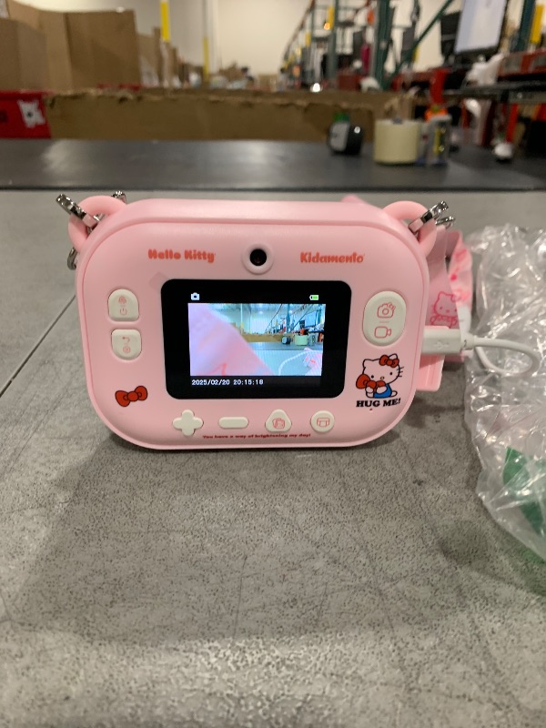 Photo 1 of Hello Kitty Instant Print Kids Digital Camera & Video Camcorder with Selfie Camera by Kidamento, Scavenger Hunt Momento Book, 32GB Memory Card - Model P Hello Kitty