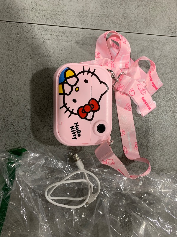Photo 1 of Hello Kitty Instant Print Kids Digital Camera & Video Camcorder with Selfie Camera by Kidamento, Scavenger Hunt Momento Book, 32GB Memory Card - Model P Hello Kitty