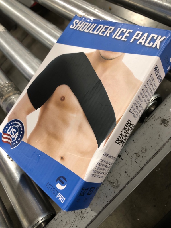 Photo 1 of Fittest Pro Shoulder Ice Pack Wrap, HSA or FSA Eligible, Reusable Cold Therapy Wrap for Tendonitis, Swelling, Rotator Cuff, and Recovery